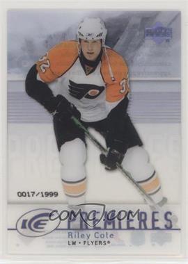 2007-08 Upper Deck Ice - [Base] #107 - Level 1 - Ice Premieres - Riley Cote /1999 [EX to NM]