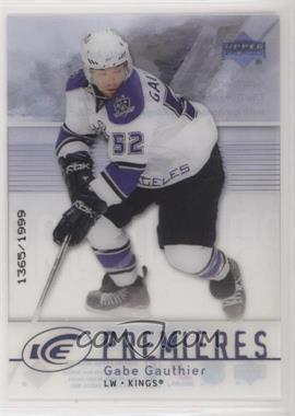 2007-08 Upper Deck Ice - [Base] #123 - Level 1 - Ice Premieres - Gabe Gauthier /1999 [EX to NM]