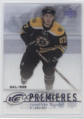 2007-08 Upper Deck Ice - [Base] #143 - Level 2 - Ice Premieres - Jonathan Sigalet /999