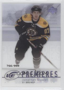 2007-08 Upper Deck Ice - [Base] #143 - Level 2 - Ice Premieres - Jonathan Sigalet /999