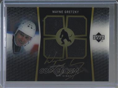 2007-08 Upper Deck Ice - UD Black Ice Jerseys - Autographs #BI-WG - Wayne Gretzky