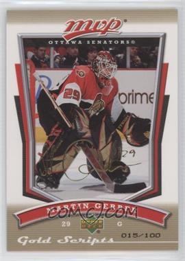 2007-08 Upper Deck MVP - [Base] - Gold Scripts #259 - Martin Gerber /100