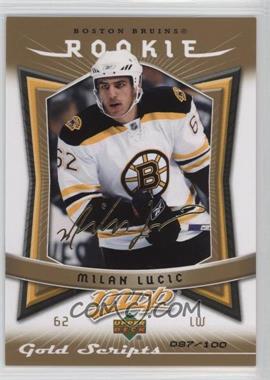 2007-08 Upper Deck MVP - [Base] - Gold Scripts #380 - Milan Lucic /100