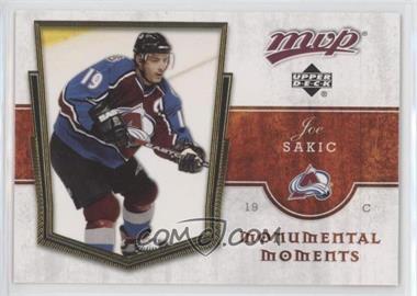 2007-08 Upper Deck MVP - Monumental Moments #MM1 - Joe Sakic