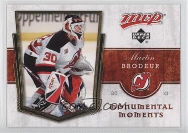 2007-08 Upper Deck MVP - Monumental Moments #MM4 - Martin Brodeur