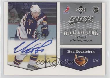 2007-08 Upper Deck MVP - One on One Dual Autographs #OA-IK - Ilya Kovalchuk, Kari Lehtonen