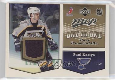 2007-08 Upper Deck MVP - One on One Dual Memorabilia #OO-KN - Paul Kariya, Rick Nash