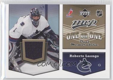 2007-08 Upper Deck MVP - One on One Dual Memorabilia #OO-LR - Roberto Luongo, Dwayne Roloson