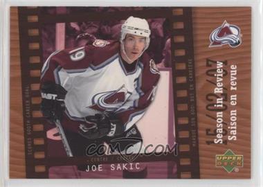 2007-08 Upper Deck McDonald's - Season in Review #SR6 - Joe Sakic