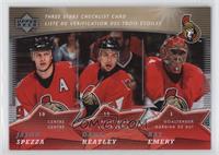 Jason Spezza, Dany Heatley, Ray Emery