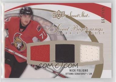 2007-08 Upper Deck Sweet Shot - [Base] #116 - Sweet Beginnings Rookie Jersey - Nick Foligno /599