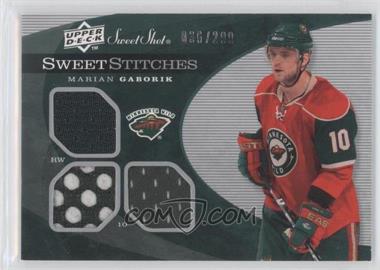 2007-08 Upper Deck Sweet Shot - Sweet Stitches #SST-MG - Marian Gaborik /299