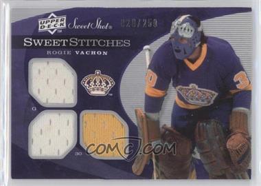 2007-08 Upper Deck Sweet Shot - Sweet Stitches #SST-RV - Rogie Vachon /250