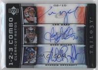 Cam Ward, Ryan Miller, Andrew Raycroft #/10