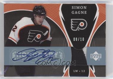 2007-08 Upper Deck Trilogy - Honorary Scripted Patches #SS-SG - Simon Gagne /10