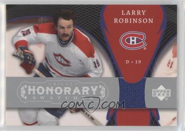2007-08 Upper Deck Trilogy - Honorary Swatches #HS-LR - Larry Robinson