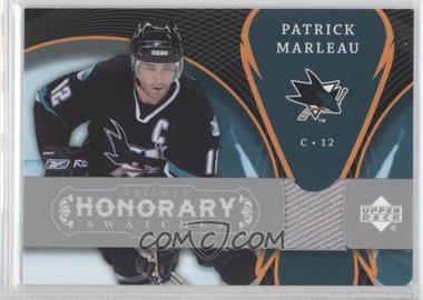 2007-08 Upper Deck Trilogy - Honorary Swatches #HS-PM - Patrick Marleau