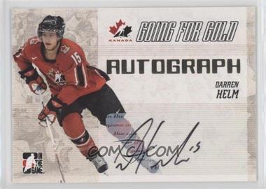 2007 In the Game Going for Gold World Junior Championships - Autographs #A-DH - Darren Helm