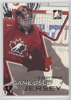 2007 In the Game Going for Gold World Junior Championships - Game-Used Material - Gold Jersey #GUJ-01 - Carey Price