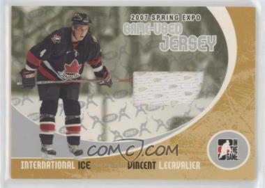 2007 In the Game Spring Expo - International Ice Game-Used Jerseys - Silver #SEI-01 - Vincent Lecavalier /25