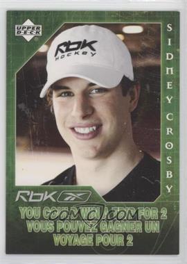 2007 Upper Deck Reebok - [Base] #_NoN - Entry Rules - Sidney Crosby [EX to NM]