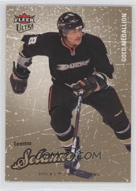 2008-09 Fleer Ultra - [Base] - Gold Medallion #105 - Teemu Selanne