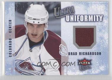 2008-09 Fleer Ultra - Uniformity #UA-BR - Brad Richardson