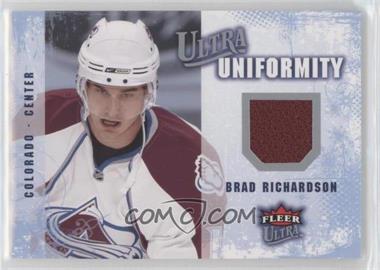 2008-09 Fleer Ultra - Uniformity #UA-BR - Brad Richardson