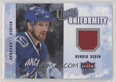 2008-09 Fleer Ultra - Uniformity #UA-HS - Henrik Sedin