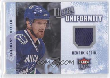 2008-09 Fleer Ultra - Uniformity #UA-HS - Henrik Sedin