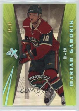 2008-09 Fleer Ultra - eX - Green Essential Credentials #ex20 - Marian Gaborik /90