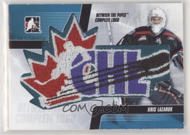 2008-09 In the Game Between the Pipes - Complete Logo CHL #CHL-04 - Kris Lazaruk /1