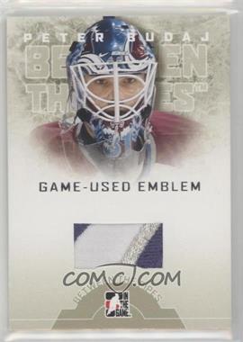 2008-09 In the Game Between the Pipes - Game-Used Emblem #GUE-02 - Peter Budaj