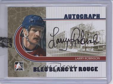 2008-09 In the Game Bleu Blanc et Rouge - Autographs - Bleu #A-LR2 - Larry Robinson [Uncirculated]