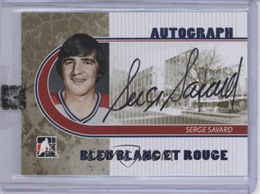2008-09 In the Game Bleu Blanc et Rouge - Autographs - Bleu #A-SS1 - Serge Savard