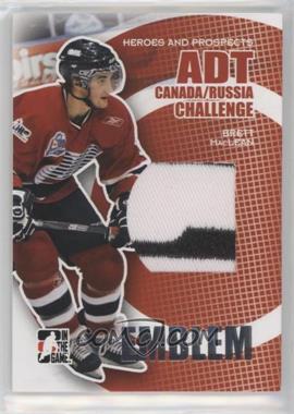 2008-09 In the Game Heroes and Prospects - ADT Canada/Russia Challenge Relics - Silver Emblem #CRE-08 - Brett MacLean /19