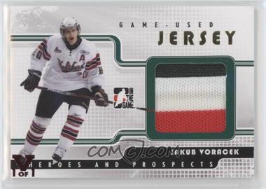 2008-09 In the Game Heroes and Prospects - Game Used Jersey - Gold ITG Vault Ruby #GUJ-18 - Jakub Voracek /1