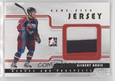 2008-09 In the Game Heroes and Prospects - Game Used Jersey - Gold #GUJ-35 - Gilbert Brule /10