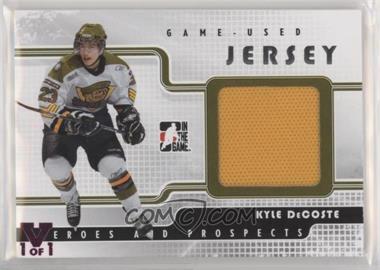 2008-09 In the Game Heroes and Prospects - Game Used Jersey - Silver ITG Vault Purple #GUJ-25 - Kyle DeCoste /1