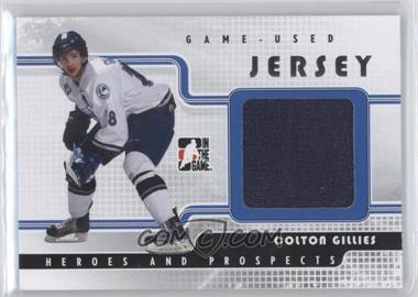 2008-09 In the Game Heroes and Prospects - Game Used Jersey - Silver #GUJ-15 - Colton Gillies /100