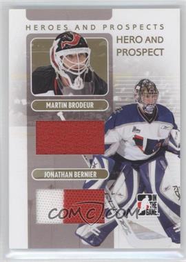 2008-09 In the Game Heroes and Prospects - Hero and Prospect - Gold #HP-03 - Martin Brodeur, Jonathan Bernier /10