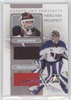 Martin Brodeur, Jonathan Bernier #/50