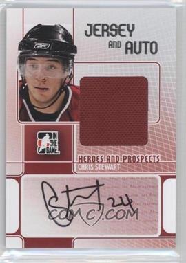 2008-09 In the Game Heroes and Prospects - Jersey and Auto - Silver #JA-CS - Chris Stewart /19