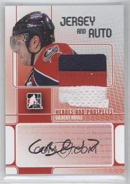 2008-09 In the Game Heroes and Prospects - Jersey and Auto - Silver #JA-GB - Gilbert Brule /19 [Noted]