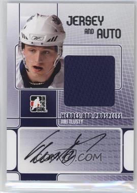 2008-09 In the Game Heroes and Prospects - Jersey and Auto - Silver #JA-JTL - Jiri Tlusty /19