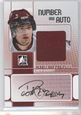 2008-09 In the Game Heroes and Prospects - Number and Auto - Silver #NA-DD - Drew Doughty /9