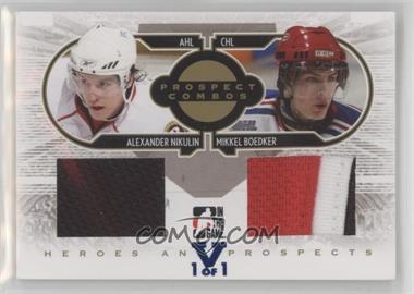 2008-09 In the Game Heroes and Prospects - Prospect Combos - Gold 2016 ITG Final Vault Sapphire #PC-10 - Alexander Nikulin, Mikkel Boedker /1