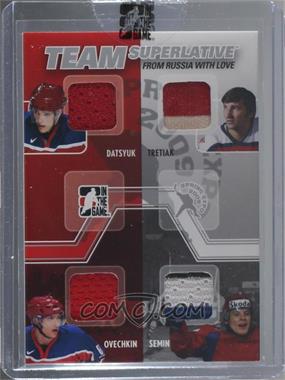 2008-09 In the Game Superlative - Team Superlative Spring Expo - Silver #TS-52 - Pavel Datsyuk, Alex Ovechkin, Vladislav Tretiak, Alexander Semin /9 [Uncirculated]