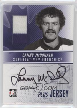 2008-09 In the Game Superlative Franchise - Auto Plus - Jersey Blue #AP-LM - Lanny McDonald