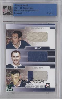 2008-09 In the Game Ultimate Memorabilia 9th Edition - Franchises - 14-15 ITG Ultimate Vault #_MKS - Frank Mahovlich, Red Kelly, Terry Sawchuk /1 [Uncirculated]